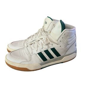 Adidas Mens 12YHigh Top Shoes Neo Entrap Mid 'White Collegiate Green' II EG4308